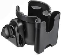 Shiwaki Stroller Cup Holder, Universal Pushchair Pram Cup Holder with Phone Holder, for Stroller, Feeding Bottle Water Cup Storage for Buggy, Bike