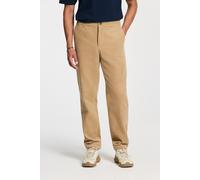 Shiwi Alan Corduroy Straight Fit Trousers Beige Clay Taglia: L | Pantaloni Outlet | Uomo | Marrone