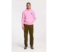 Shiwi Leo Regular Fit Slow Pace Hoodie Pink Dusk Taglia: L | Felpe con cappuccio Outlet | Uomo | Rosa