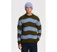Shiwi Pike Relaxed Fit Wave Pullover Green Blue Wave Taglia: M | Maglioni a maglia Outlet | Uomo | Blu