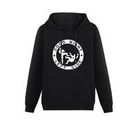 SHIWUNANFANG Good Night Left Side Hoodie for Men Black L