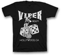 SHIWUNANFANG Viper Room Johnny Depp Hollywood Mens T-Shirt Casual Cotton Shirt L