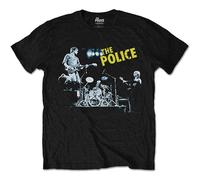 SHIXUED Men's The Police Live Merchandise T-Shirt Black M