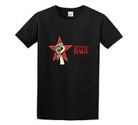 SHIXUED Prophets of Rage Make America Rage Again Tour O Neck Men T-Shirt Black L