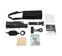 Shiyinge 12-36X60 BAK4 Prism monoculare telescopio cannocchiale ad alta risoluzione, campo visivo ampio, portatile, con treppiede, cinghia da polso per il birdwatching, Wildlife Scenery, nero