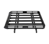 Shiyinge Grande cestello per tetto in alluminio, universale, per auto, per tettuccio auto, 127 x 97 cm, colore nero