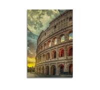 SHJNGU Poster decorativo da parete con bellissimo paesaggio il Colosseo Roma, poster decorativo da parete su tela, stampa moderna, per camera da letto, per camera da letto (50 x 75 cm)
