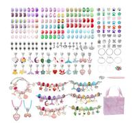 SHJOEE 288PCS Kit per Braccialetti Ragazza Kit Braccialetti Fai Da Te Crea Braccialetti Bambina Gioielli Idee Regalo Ragazza Giochi Regali Regalo Bambina 5-13 Anni Compleanno,Natale