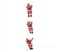 SHJOEE Babbo Natale sulla Scala Ornamento Natalizio Babbo Natale Rampicante Babbo Natale Rampicante Decorazione Natalizia per pareti,finestre,Giardino (3 Babbo Natale sulla Scala)