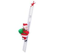 SHJOEE Scala Elettrica di Babbo Natale Scala da Arrampicata per Babbo Natale Ornamento Natalizio Babbo Natale Rampicante Babbo Natale Decorazione Natalizia per Pareti,Finestre,Giardino,Albero di Natal