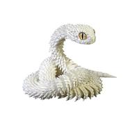 shjxi 3D Printed Snake, Articulated Animal Model, Flexible Desktop Toy, Creative Snake Collectible, Television Ornament for Girls, Kids, Adults, Fidget Fun, Gift Display, Colored