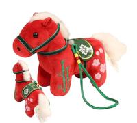 shjxi Animale Di Peluche A Forma Di Cavallo - Figurine Artistiche Per L'Anno Fortunato 2026 | di Peluche per l'Anno del Cavallo - Per Ragazza E Per Feste In Fattoria E Per Natale E Per Capodanno