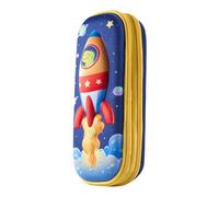 shjxi Astuccio per bambini, grande capacità, impermeabile, con motivi a cartoni animati e design, per familiari, amici, bambini, Rocket, Refer to, Unisex