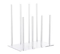 shjxi Boot Rack, Shoe Storage Stand, Clear Acrylic Organizer Reliable Support Frame, Space-Saving Feature with Easy Assembly, Footwear Holder for Bedroom Dorm, 15.4x9.4x15.7 Inches