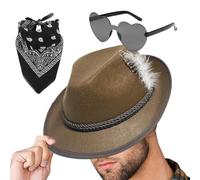 shjxi Cappello per Oktoberfest, costume vintage | Cappello e occhiali tedeschi adatti per sfida di personaggi, palcoscenico, feste, cosplay, eventi, uomini e