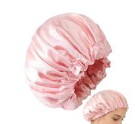 shjxi Cuffia da doccia grande, a 2 strati, impermeabile, elastica, per donne, amici, colleghi, spa, casa, salone, trecce lunghe