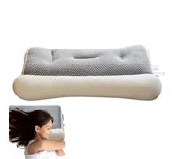 shjxi Cuscino di sostegno ergonomico per il collo, per chi dorme sulla | Cuscino per l'allineamento della testa, per uomini, donne, adulti, casa, appartamento, hotel, dormitorio, bianco, 40 x 60 cm