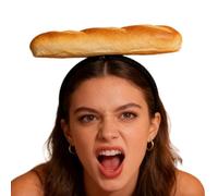 shjxi Fascia per capelli a forma di pane, simpatica e simulazione di sandwich, comoda, per cosplay, feste, carnevale, feste a tema, accessorio per costume di compleanno e scuola