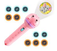 shjxi Kids Projector Toy, Slide Disc Torch, Cartoon Pictures with 80 Patterns, Interactive Light for Storytelling Fun, Projection Game And Bedtime Use, 10 Discs Portable Design