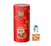 shjxi Macchina Per Bolle A Batteria | Giocattolo Automatico con Luce per Capodanno - Macchina Per Bolle Per Bambini | Per Giardino Feste Compleanno Natale Pasqua Bambini e Bambine