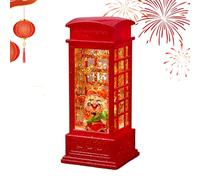 shjxi New Year Light Decoration - God of Wealth Desk Ornament, Fortune Lamp, Symbol of Prosperity & Luck, Artistic Casting Design for Living Room Bedroom Office, Chinese New Year Decor Gift