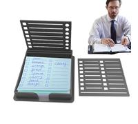 shjxi Organizer per foglietti adesivi, versatile e portatile, per la scuola, da scrivania, supporto per appunti adesivi con modello per adesivi in formato 7,6 x 7,6 cm
