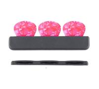 shjxi Porta plettri per chitarra, organizer per plettri, contenitore facile da incollare per chitarra, elettrica, basso, ukulele, custodia compatta e resistente per accessori, Multicolore,