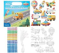 shjxi Set di adesivi per bambini 2 in 1 fai da te per dipingere e educare