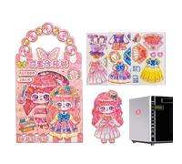 shjxi Set Di Bambole Da Vestire,Combinare Abiti Per La Fantasia | Bambole Magnetiche Da Vestire Per Bambini - Per Amanti Della Collezionisti Bambini Alunni Piccoli Feste Casa