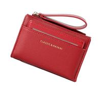 shjxi Short Zipper Wallet Lanyard | Compact Money Wallet Lanyard | Large Capacity Card Wallet Zipper | Coin Storage Short Wallet Lightweight Short Zipper Wallet Compact Wallet With Zipper and Lanyard