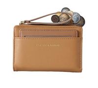 shjxi Short Zipper Wallet Lanyard | Compact Money Wallet Lanyard | Large Capacity Card Wallet Zipper | Coin Storage Short Wallet Lightweight Short Zipper Wallet Compact Wallet With Zipper and Lanyard