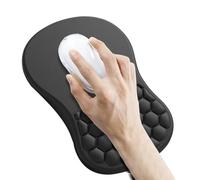 shjxi Tappetino per mouse con supporto per il polso, antiscivolo, in memory foam, tappetino per mouse con design massaggiante, per ufficio, casa, scrivania, adolescenti e adulti