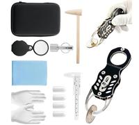 shjxi Tester per monete d'oro, dispositivo portatile di risonanza magnetica sensibile, kit di test per monete, adatto per vetrine, aste, viaggi, casa, gioielli e monete d'oro sovranee
