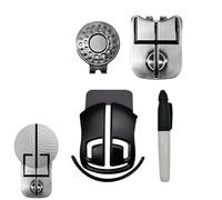 shjxi Trident - Set di marcatori per palline da golf, modello di allineamento per palle da golf, per uomini e donne, per golfisti, tornei, putting, colore verde, idea regalo per la festa del papà