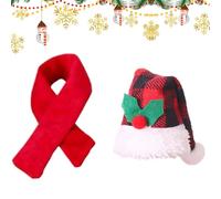 shjxi Wine Bottle Scarf Hat Decoration | Christmas Bottle Cover Wine Scarf Hat | Festive Wine Bottle Cover for Family and Friends Dining | Perfect for Banquets and Dinners and Home