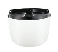 Shkalacar 3-Snap Button Bubble Visiera con Visiera Flip-up per Casco Moto Retro Open Face