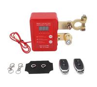 Shkalacar Interruttore Intelligente di Disconnessione della Batteria, Display Digitale 12V/24V con Telecomando Manuale, per Auto, SUV, Monovolume, Veicoli Elettrici e Veicoli a Nu (Rosso)