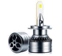 Shkalacar Lampadine per Fari a LED, H7 IP68 Lampadine per Fari a LED per Auto Impermeabili 6000K 30W 3100LM Fari a LED Luminosi, 2 PZ