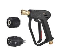 Shkalacar Pistola per idropulitrice Corta, Lancia idropulitrice lavor da 4000 PSI con connettore per Tubo M22 con Punta dell'ugello 5 in 1, Strumenti per la Pulizia dell'auto