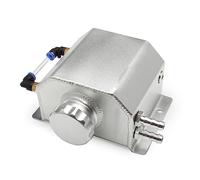 Shkalacar Serbatoio del radiatore del Liquido di Raffreddamento per Auto in Alluminio da 2 Litri Serbatoi di sfiato dell'olio universali con Tappo di Scarico