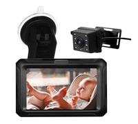 Shkalacar Telecamera per Auto per Bambini Monitor da 4,3" Telecamera Sedile Posteriore Rivolta All'indietro con Visione Notturna HD 1080P Rotazione a 360° Ampio Angolo di (Fotocamera posteriore con