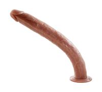 Shkanla Dildo Realistico Extra Lungo 43 cm, Scheletro Integrato Dildo Flessibile con Ventosa Potente, Enorme Dildos Anale Silicone Pene Gigante Grande, Giocattolo Sessuale per Donne Uomini Gay