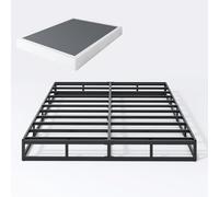 SHLAND Queen Box Spring - Base per letto queen size, 17,8 cm, in metallo resistente, con rivestimento in tessuto facile da pulire, facile da montare