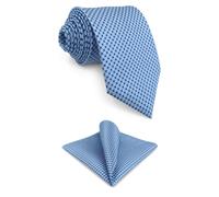 Shlax&Wing Cravatta da uomo Blu Puntini Attività commerciale Seta Suit per uomo