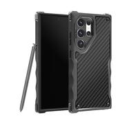 SHLDAir Custodia per Samsung Galaxy S24 Ultra, custodia robusta, protezione da cadute da 4 m, grado militare 7X, tecnologia paraurti ad aria, progettata per Samsung, nera