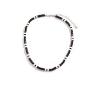 SHLWYG Collana da uomo con perline di legno, collana da surfista, collana dallo stile unico, collana di perline di legno di colore misto - alla moda, distintiva e bella
