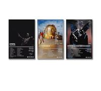 Shmaicheho 3 poster di Travis Scott Music, Utopia, rapper, cantante, album, baia, poster artistici da parete per stanza, 20 x 30 cm, 3 pezzi, stile 1