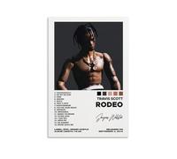 Shmaicheho Poster di Travis Scott Rapper Music Album Rodeo su tela, decorazione artistica da parete per soggiorno e camera da letto, 30 x 45 cm, senza cornice