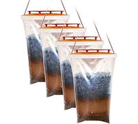 SHMIZZ Trappola per Mosche, 4 Pezzi Trappola per Antimosche Trappole Mosche da Appendere All'Aperto di Grande capacità Trappola Mosche Giardino per Cucin, Giardino, Casa