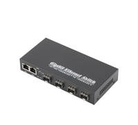 SHMKBDPF 1 convertitore multimediale Gigabit da 4 SFP a 3 ricetrasmettitori RJ45, switch in fibra ottica 10/100/1000M